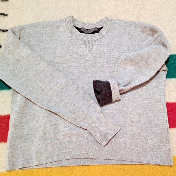 Icebreaker Gray Crew Neck Sweater - Picture 3 of 5